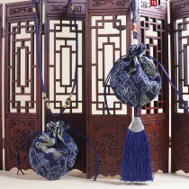 Xianglong sachet empty bag long lanyard amulet small cloth bag sachet empty bag carrying Chinese medicine ancient style can be hung neck