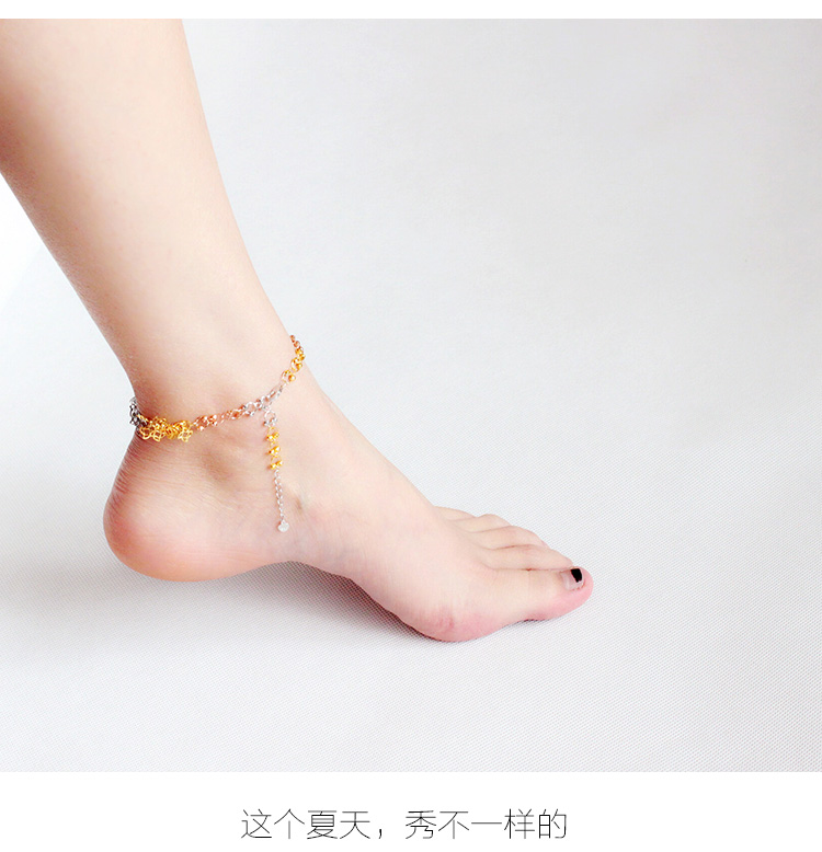 Chaine de cheville Femme      en Argenterie - Ref 3104850 Image 8