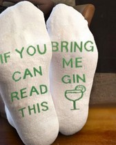 IF YOU CAN bring me GIN socks Autumn Funny Socks Women letter