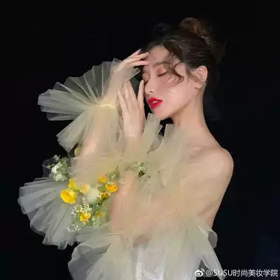 Summer thin Korean bridal mesh gloves wedding dress long hand gauze hand sleeve makeup styling gloves multi-color