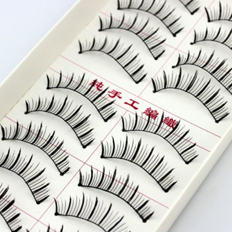 Taiwan Pure Handcrafted Nature Realistic Slim-Naked Makeup Cotton Thread Stalk Fake Eyelash Barbie Doll's Pale Makeup students