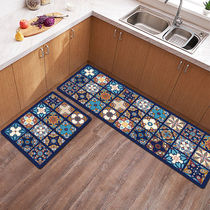 Kitchen Full Laid Strip Ground Mat Kitchen Ground Mat Strips Suction oil waterproof footbed resistant to dirty anti-slip pads Entrance Door Carpets