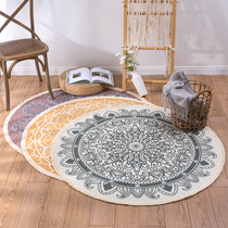 Round Rug Bedroom Living Room Floor Mat Ins Wind Bed Side Tea Table Mat Large Carpet Anti-Slip Tatami Mat Mat Mat