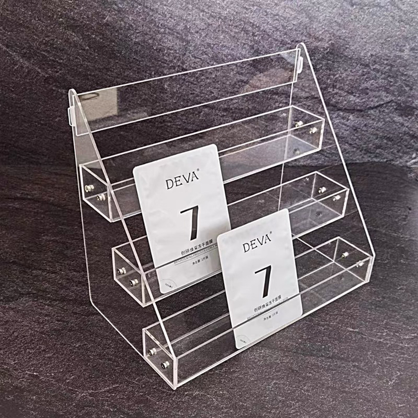 アクリル多層フィルム製ティーディスプレイラック、香水・化粧品ディスプレイラック、スキンケア製品・ディズニーペンダント収納ラック