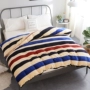 Mùa đông cộng với nhung san hô flannel quilt cover đơn mảnh sang trọng dày ấm sinh viên Fale quilt cover đôi chăn tuyết nhung