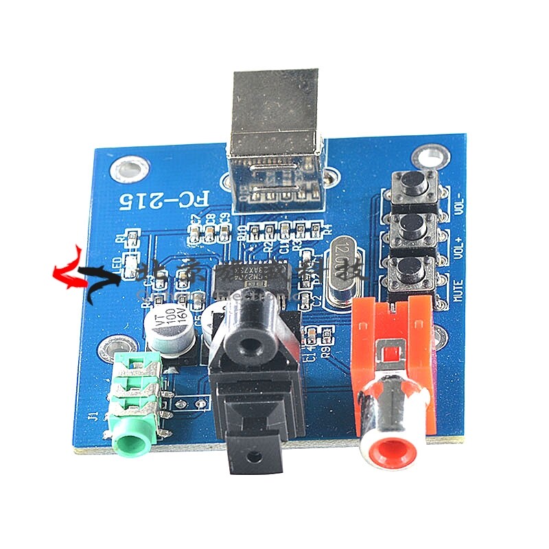PCM2704USB sound card DAC decoder USB input coaxial fiber HIFI sound card decoder Fever
