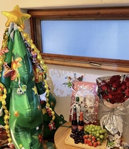 New Christmas three-dimensional Christmas tree balloon Christmas decoration arrangement photo atmosphere props large size