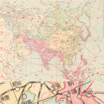 (Map) Situation map of Asia during World War II High-definition Chinese version electronic picture (1942)