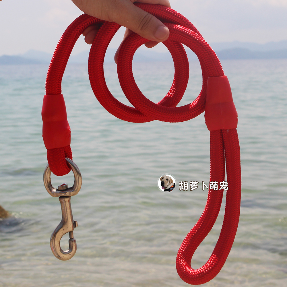 Dog chain dog traction rope in large canine dog rope Labrador gold mahosc walking dog necklace without neck collar