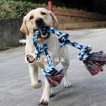 Weight 1 cat-half large dog interactive training Toys Large canine wool Labrador Big Dog Bite Rope Knot Toy