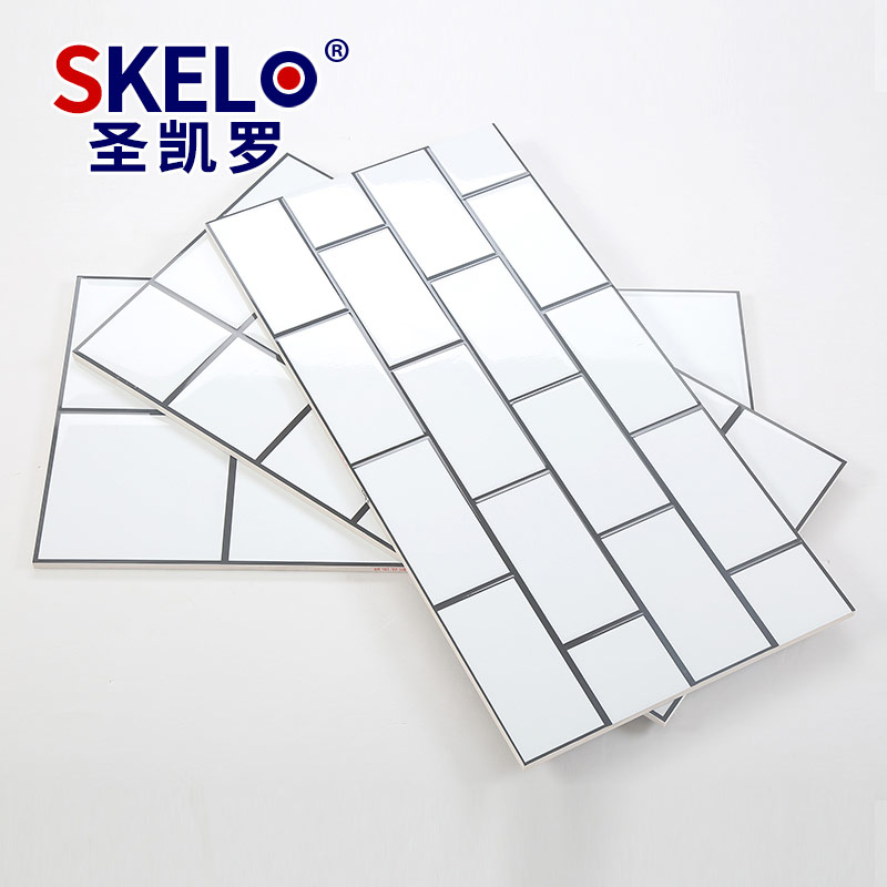 Santa Quero Nordic White Plaid Kitchen Makeup Room Tiles 300x600 Wall Brick Toilet Bathroom Balcony Floor Tiles