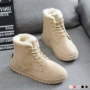 Mùa thu và mùa đông cộng với đôi giày tuyết dày bằng nhung Giày cao cổ bằng giày boot nữ