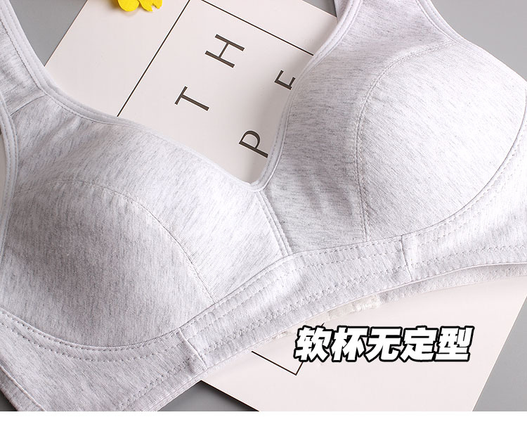 Đồ lót nữ học sinh trung học nữ trung học hè nhỏ ngực bông mềm cốc mỏng phần bông không vòng thép học sinh trung học bra đồ lót nữ
