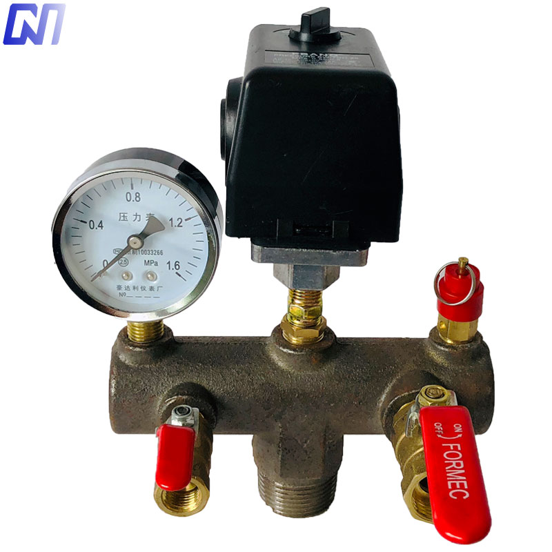 Beating Air Pump Air Compressor Accessories Outgassing Cast-iron Bracket Assembly High Power Ball Valve High Pressure Zhejiang Air Compressor