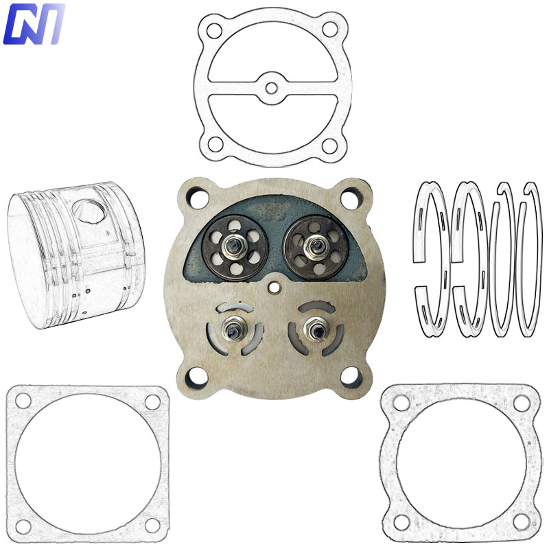100 Jucai air compressor valve plate air pump accessories cylinder head gasket electric air compressor head cylinder piston