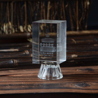 聚厚缘礼品鸟巢水立方发光摆件 北京旅留念游纪念品 出国送老外