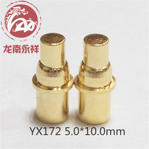 Manufacturer supply connector probe charging spring thimble battery connector conductive copper needle gold plated YX172