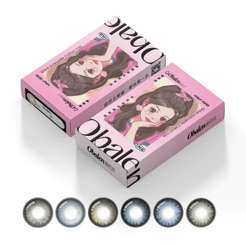 【拍2件】欧巴兰美瞳半年抛隐形眼镜4片