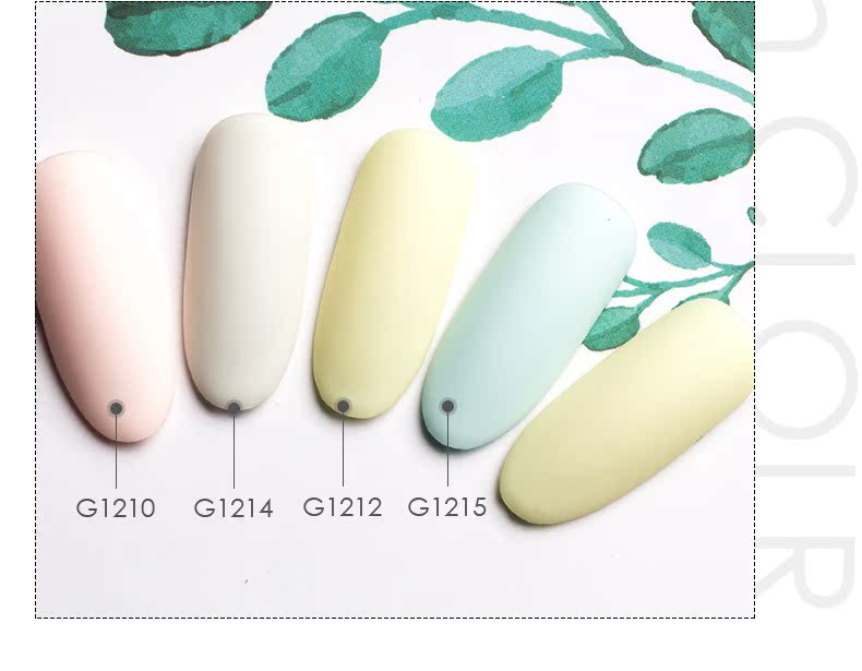 US 2019 Nail Nail Keo Cửa hàng Nail màu mới với Macarons Barbie Keo Màu xanh trần truồng Nail màu vàng - Sơn móng tay / Móng tay và móng chân nail cho da ngăm