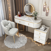 Dressing table net red ins light luxury bedroom modern simple small apartment Nordic storage cabinet one makeup table