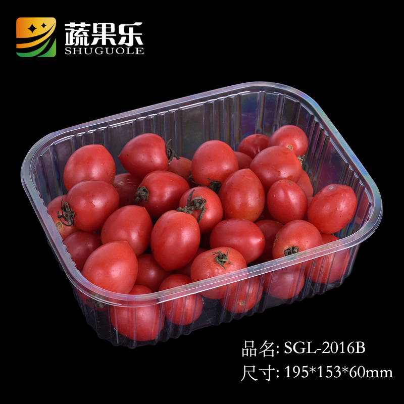 Fruits and vegetables Lego 2016B disposable pet peet plastic transparent small tomato fruit and vegetable fresh deep depository dish supermarket packing box
