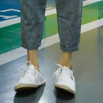 (Radish Cooperative) Super Tidal hemp rope woven lazy shoes straw sandals a pedal lace casual shoes