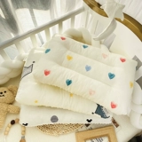 Хлопковая подушка, дышащая мультяшная милая наволочка для школьников для детского сада, с защитой шеи