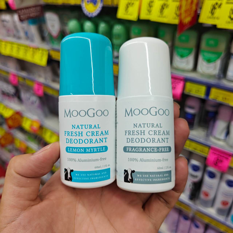 Antiperspirant Roll-On Australian Moogoo Natural Organic Lemon Myrtle Aluminum-Free Antiperspirant Deodorant for Pregnancy to Prevent Odor