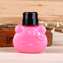 Beauty Nail Tool Cute Ktty Cartoon Press Bottle Wash Chia water Moisture Bottling Large Capacity Empty Bottle Swivel With Lock