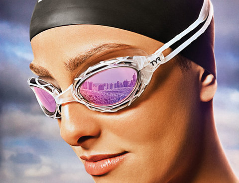 TYR Nest Pro Birds Nest Goggles Triathlon Kính bơi chuyên nghiệp Chống sương mù UV kính bơi trẻ em