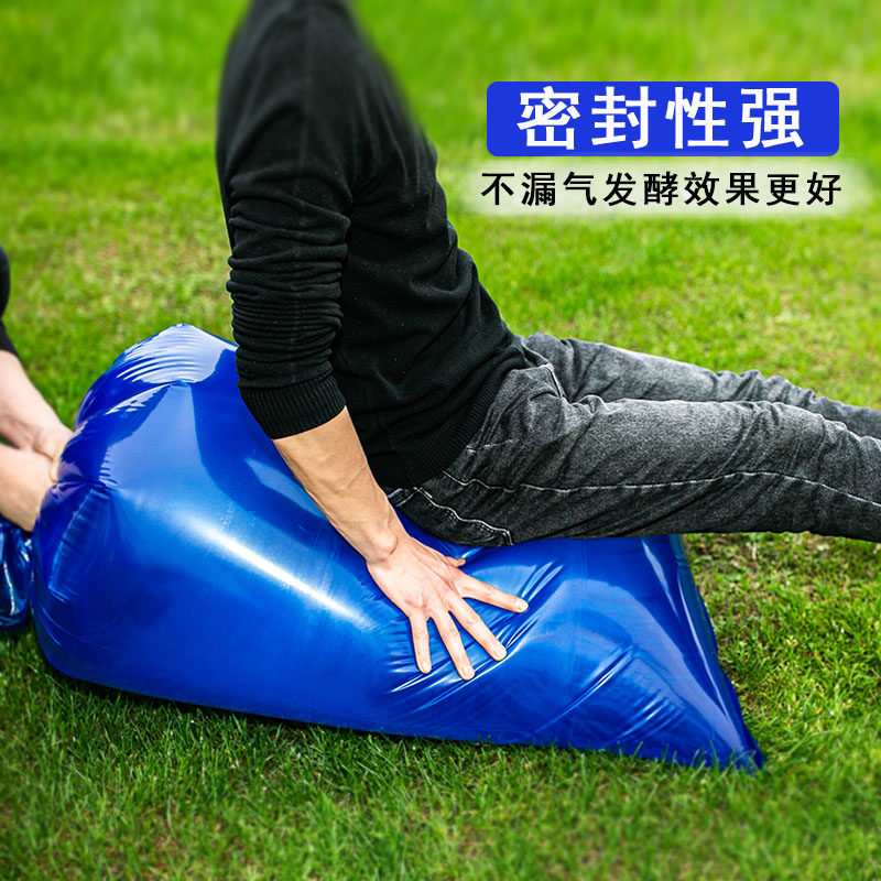 Large thickened green storage feed fermentation bag straw and forage special plastic bag bean residue distiller's grains sealed bag cattle and sheep