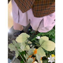 (Welfare Return field) cl large pocket sport trendy leather fascia casual shorts female summer pure color Jane about 30% pants