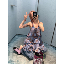 vcruan Ahigo private clothes online free rock ocean bell suspender top womens 2022 summer new style