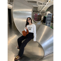 vcruan Axi Ge high-waisted suit pants womens autumn and winter Korean version of loose casual Joker wide-leg pants