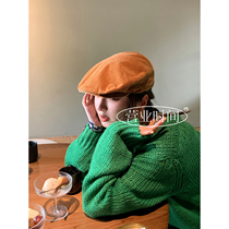 Ashigo vcruan loose lazy sweater women early autumn 2021 New thin long sleeve loose knit shirt top