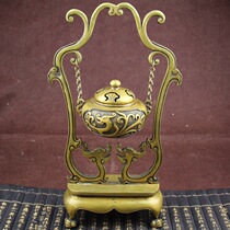 Promotional copper Miscellaneous copper incense burner ornaments antique incense burner antique copper hanging incense burner