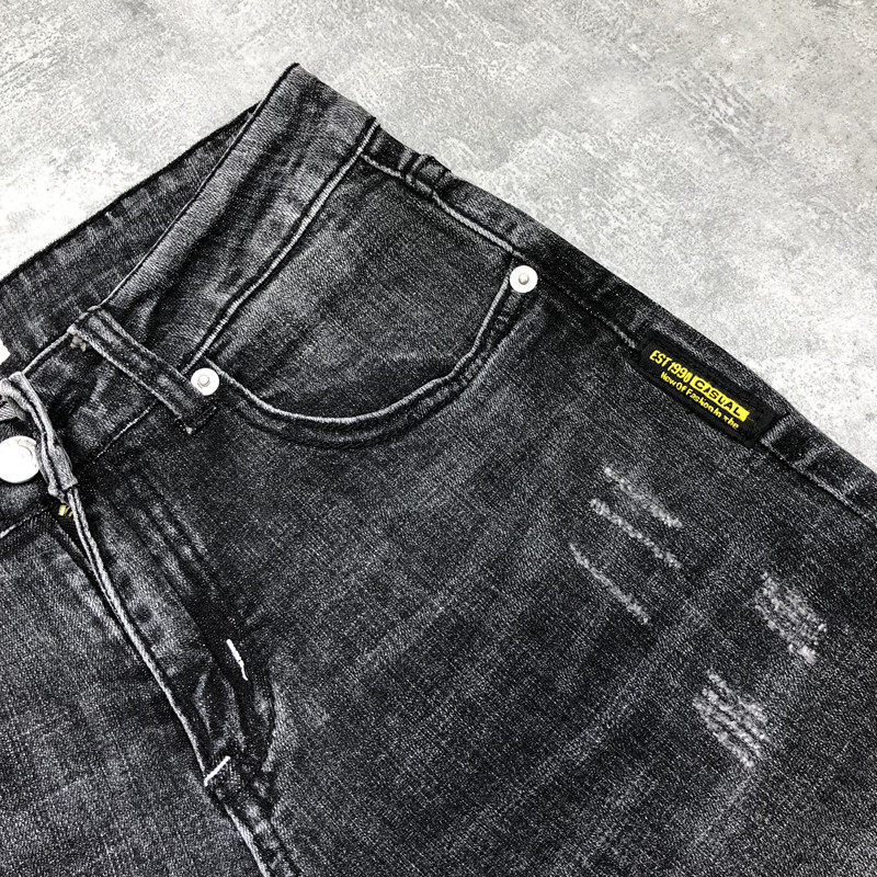 Autumn nine-point jeans men's slimming tide card hundred small feet stretch casual pants men's Korean version of the trend students 20 Autumn nine-point jeans men's slimming tide card hundred small feet stretch casual pants men's Korean version of the trend students 12