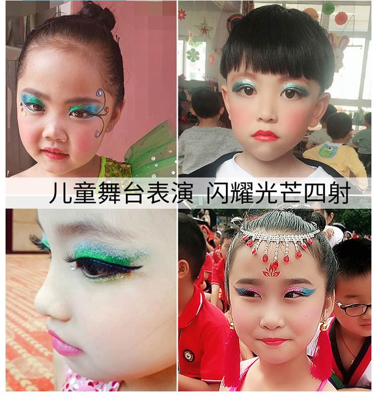 Hộp trang điểm Liuyi trẻ em mỹ phẩm set phấn long lanh không độc màu cho bé gái flash phối hợp 12 màu tốt nghiệp - Bộ trang điểm chì kẻ mày innisfree