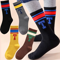 【4 пары T-стиль 1 черный 1 серой 1 желтый 1 кофейный чулки】 без костей головка