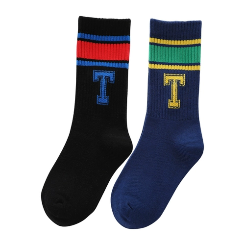 Детские гольфы для мальчиков, осенние хлопковые носки, спортивные футбольные демисезонные высокие сапоги для школьников, подходит для подростков