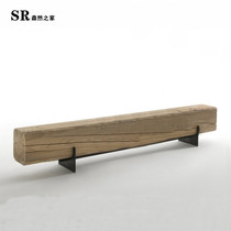 Nordic Folk Living Room Log Bench TV Cabinet Solid Wood Strip Bench Swap Shoes Stool Clothing Shop Minima Casual Benches