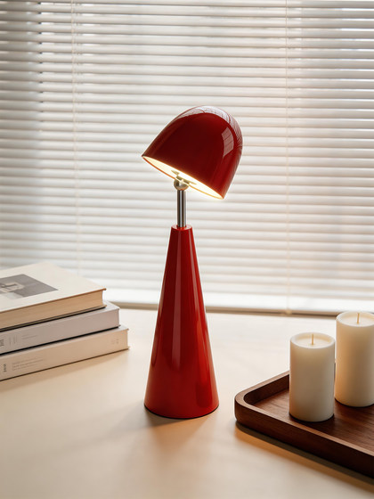 Memphis Bedroom Bedside Lamp Hepburn Cap Magnetic Charging Small Table Lamp Dopamine Living Room Ambiance Study Lamp