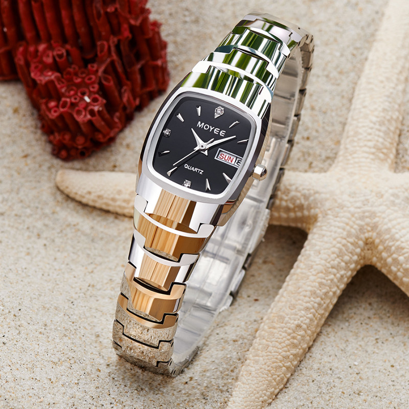 Every day special price tungsten steel lady watches waterproof fashion models women's new mechanical watches watches Korean version of minimalist trend