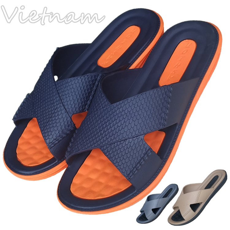 Vietnamese rubber slippers men do not smelly feet latex casual shoes home outdoor travel beach breathable soft bottom sandals summer