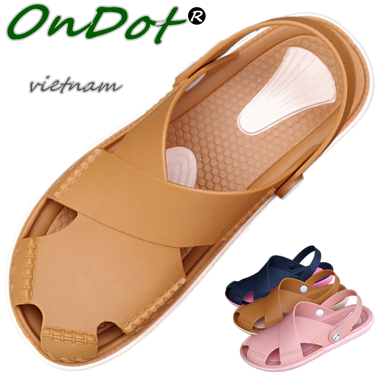 Vietnamese latex sandals women's soft and comfortable casual beach shoes business travel vacation not foot odor sandals dual-use tide