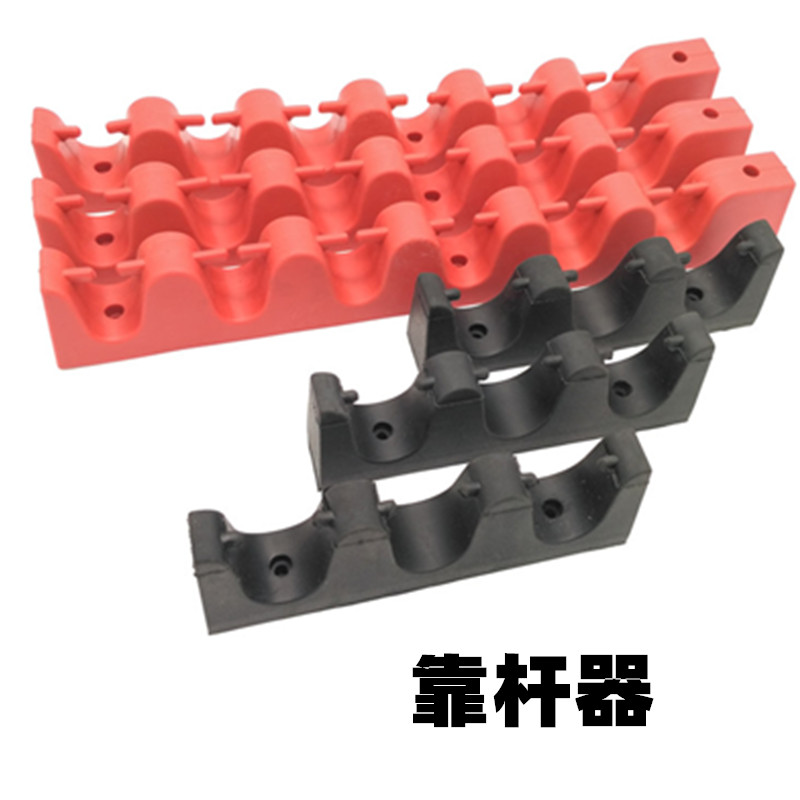 Billiard club by the rod 3 hole rack rod 6 hole rubber hanging rod rack ball room put rod rack Wall club rack placement device