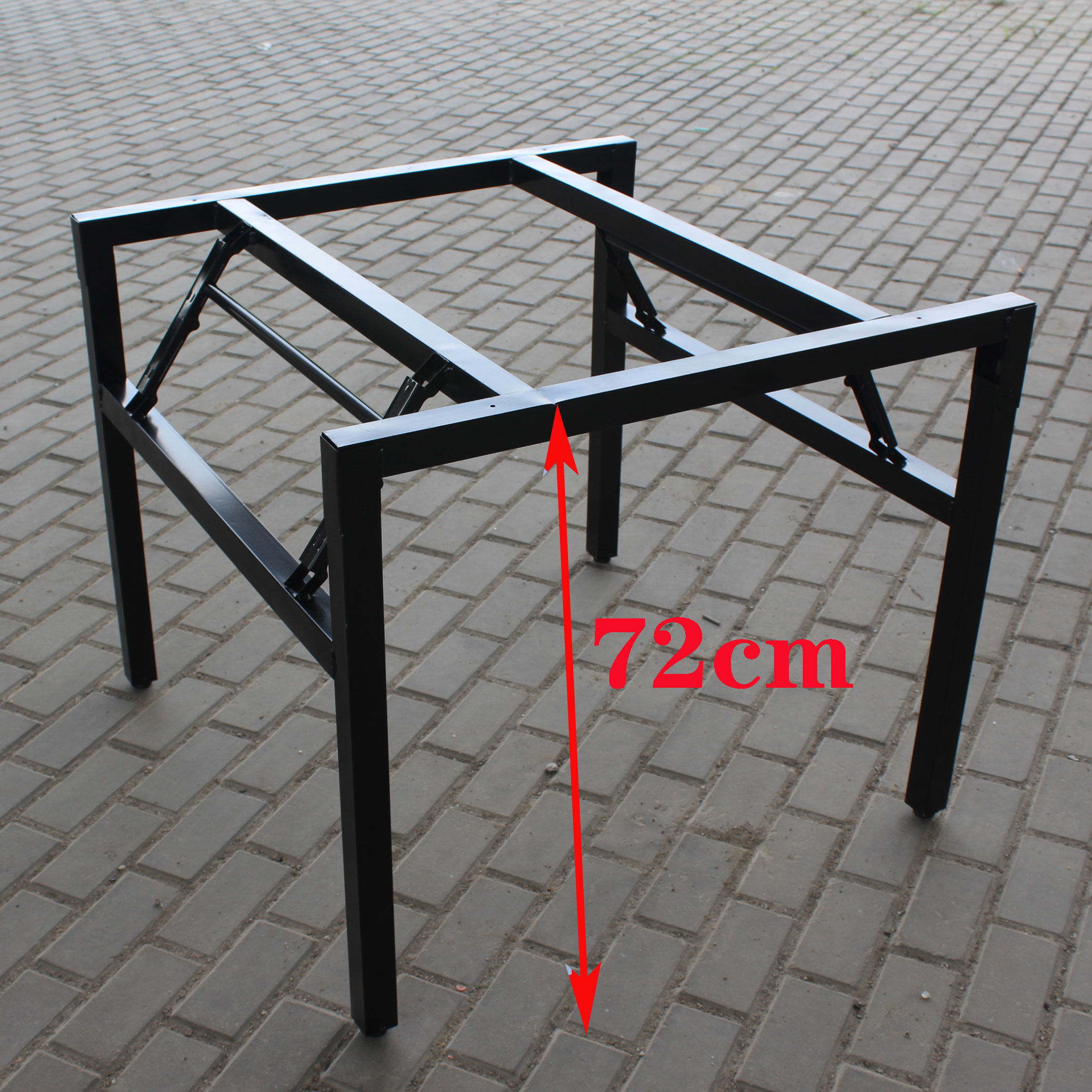 Thickened Folding Table Shelf Hotel Large Round Table Square Table Folding Rack Table P Leg Portable Table Foot Activity Table Support-Taobao