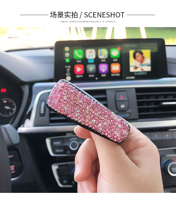 Xe kính clip đa chức năng nữ dễ thương nạm xe ô tô nội thất chống nắng kính râm khung kẹp giấy - Kính khung mắt kính gucci