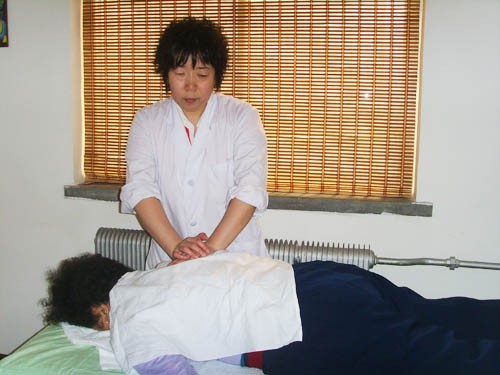 Cotton màu trắng tinh khiết sọc massage vải massage khăn massage khăn tay vải massage giường khăn có thể được tùy chỉnh