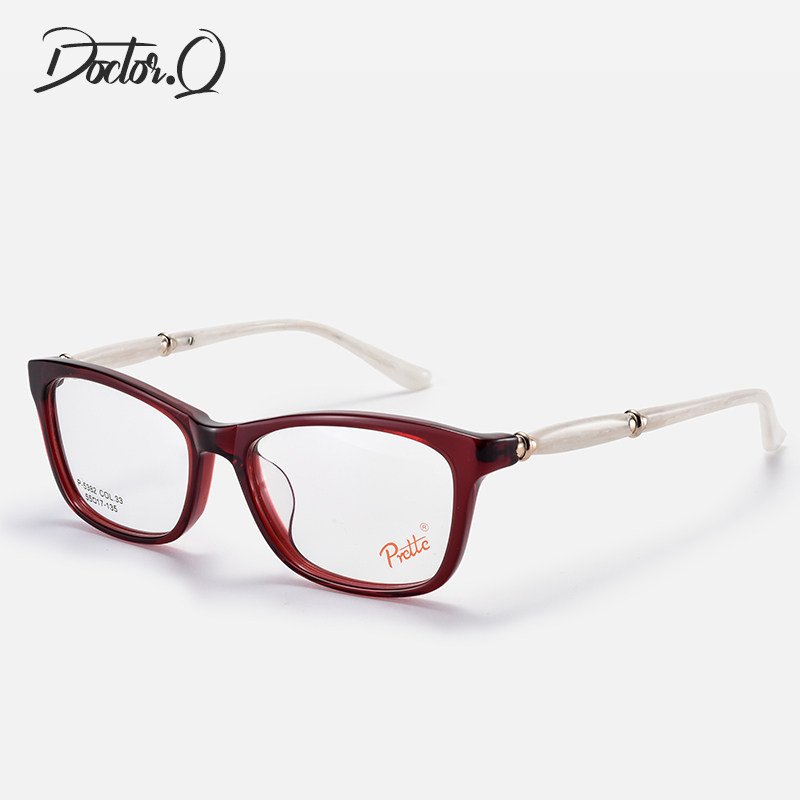 P Home Original glasses frame large face female retro - frame myopia glasses can be equipped with degree lenses